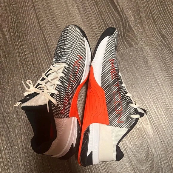 Nike  Metcon Black and White Sneakers with Red Accents - Picture 6 of 9